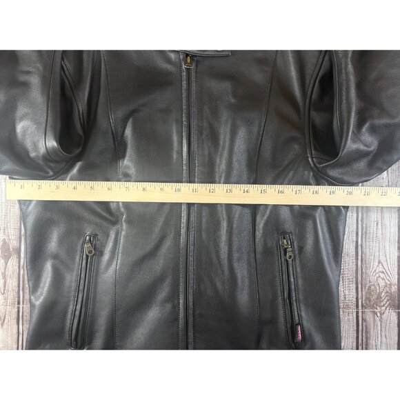 Belstaff motorcycle leather jacket size US 16 46 EU color Black mint condition - Picture 7 of 10